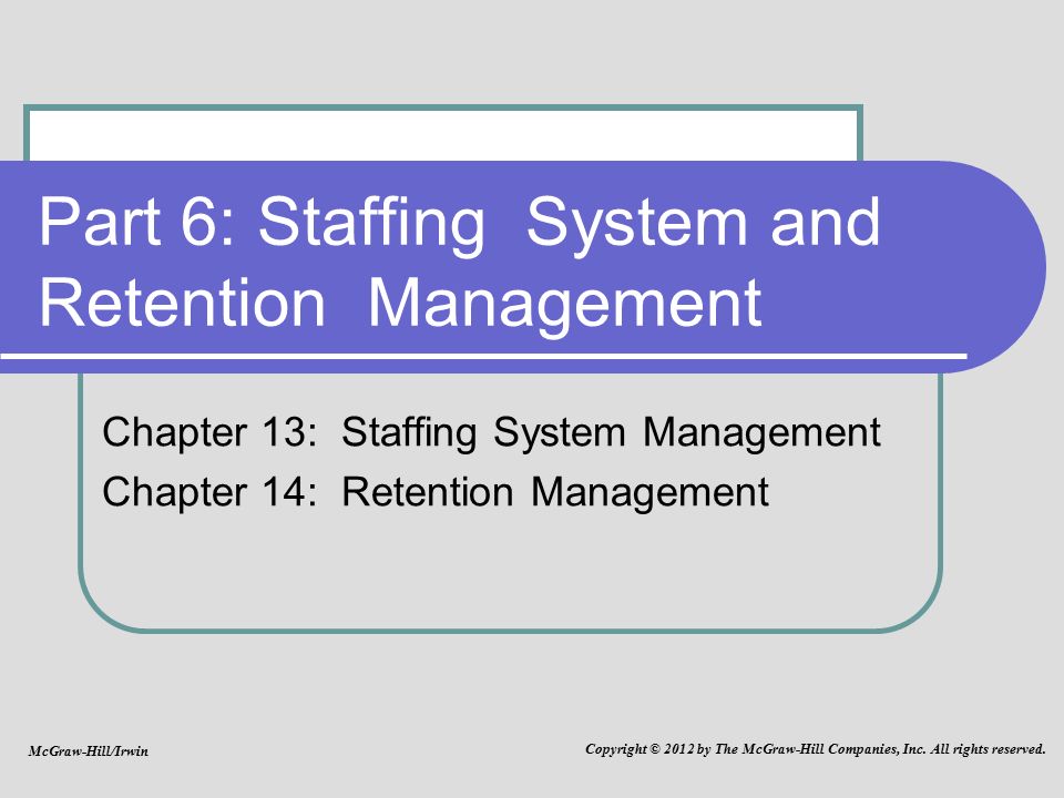 Staffing systems
